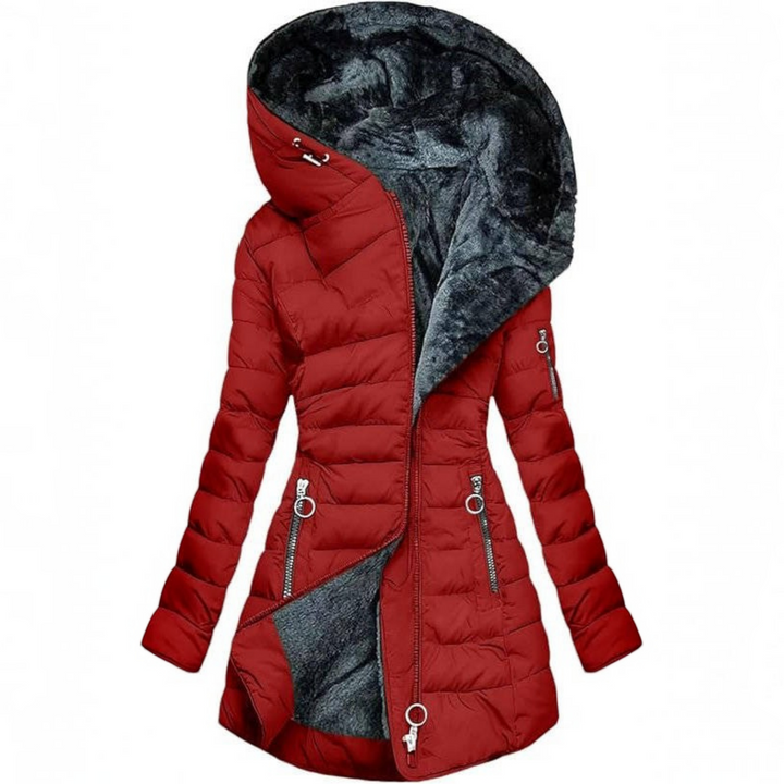Michelle | Timeless Hooded Long Quilted Puffer Jacket