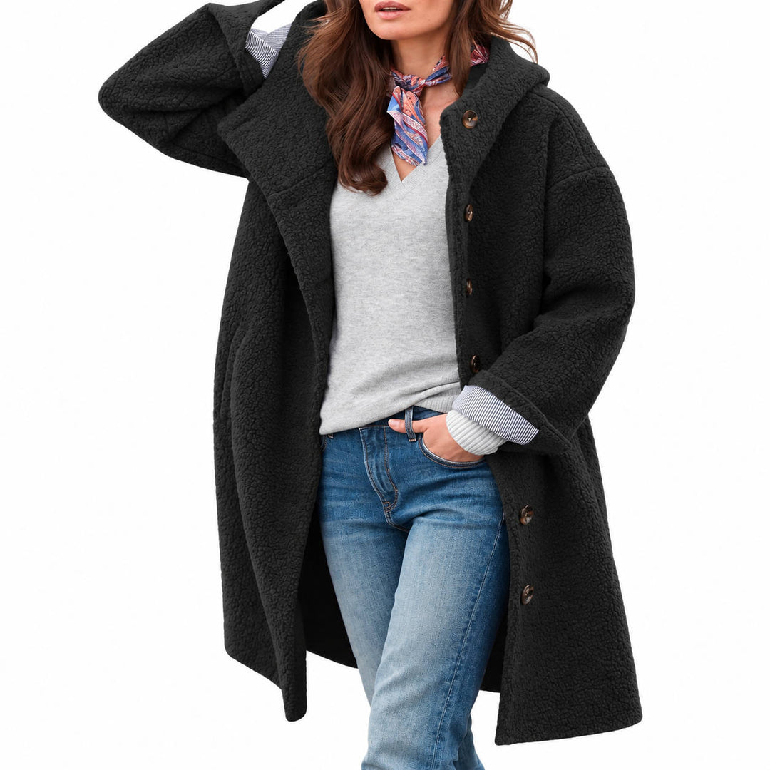 Natalie | Classic Hooded Button-Front Winter Coats