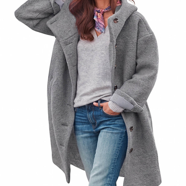 Natalie | Classic Hooded Button-Front Winter Coats
