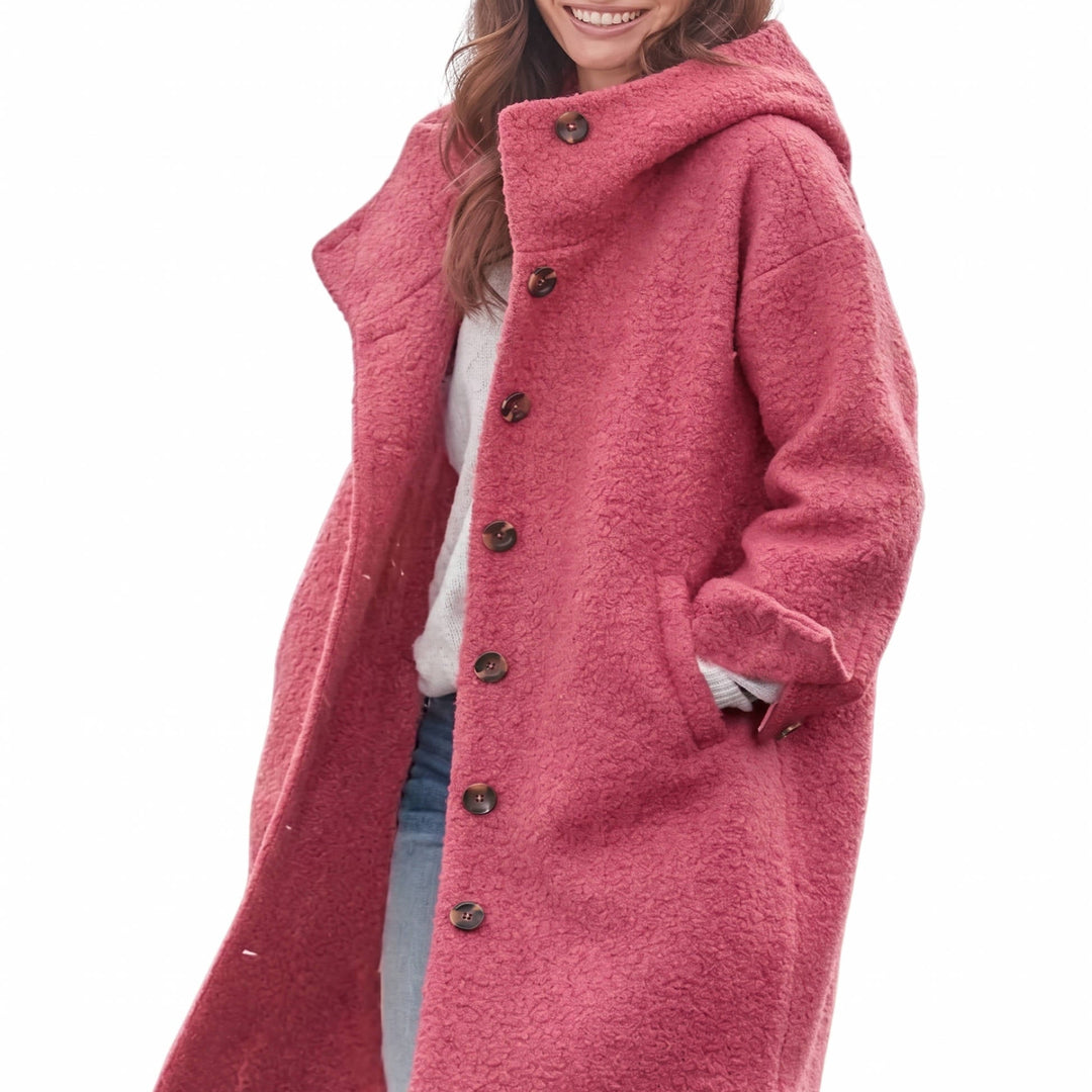 Natalie | Classic Hooded Button-Front Winter Coats