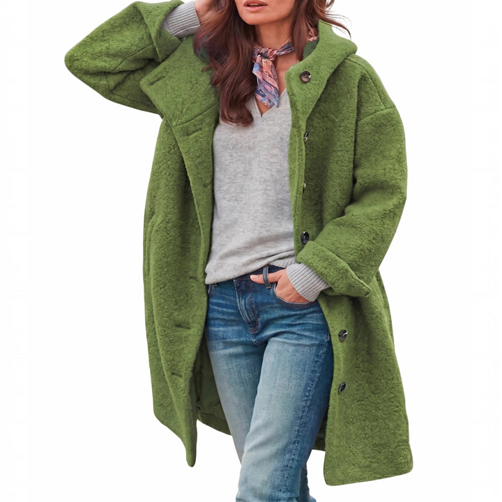 Natalie | Classic Hooded Button-Front Winter Coats
