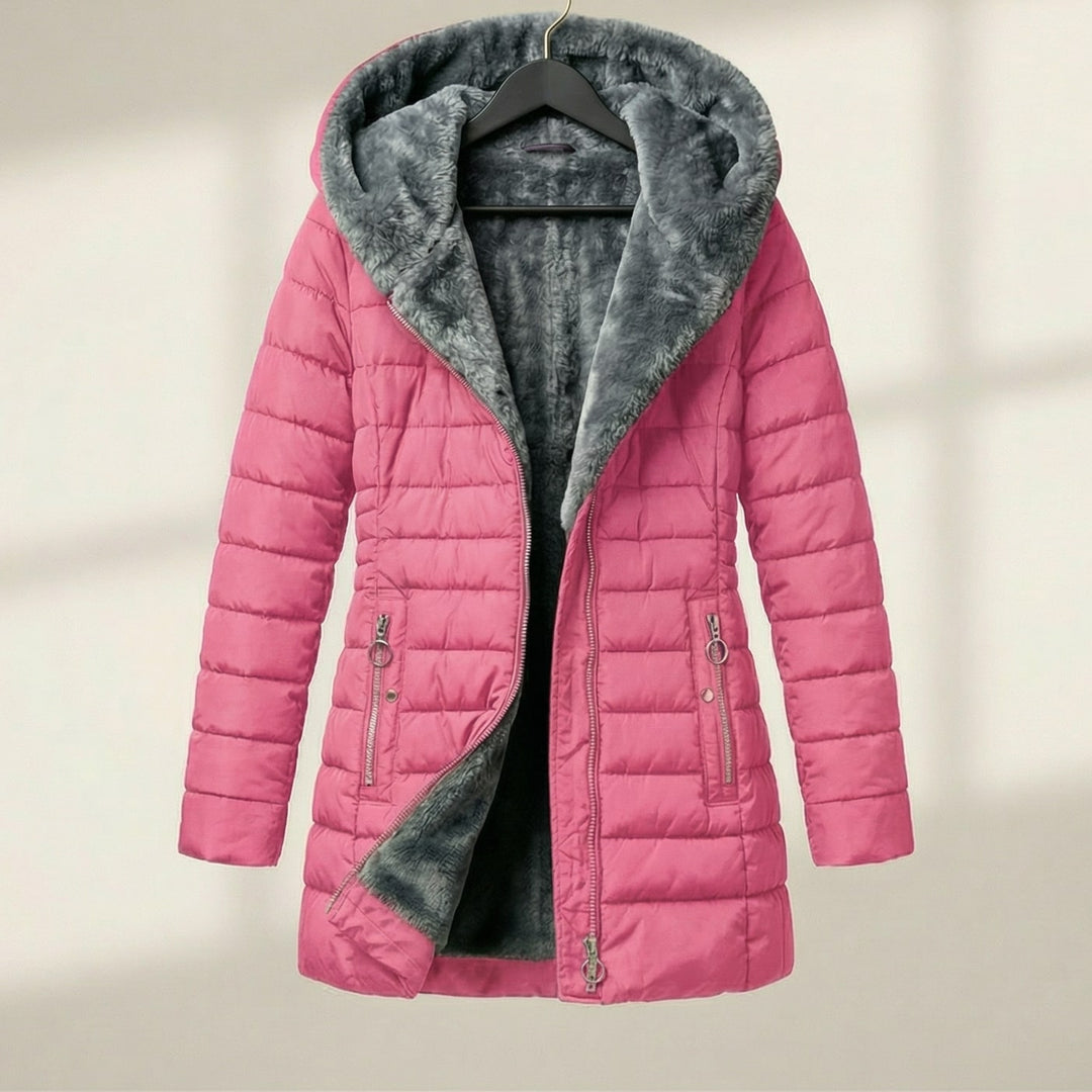 Natalie | Stylish Hooded Puffer Jacket with Plush Lined Hood