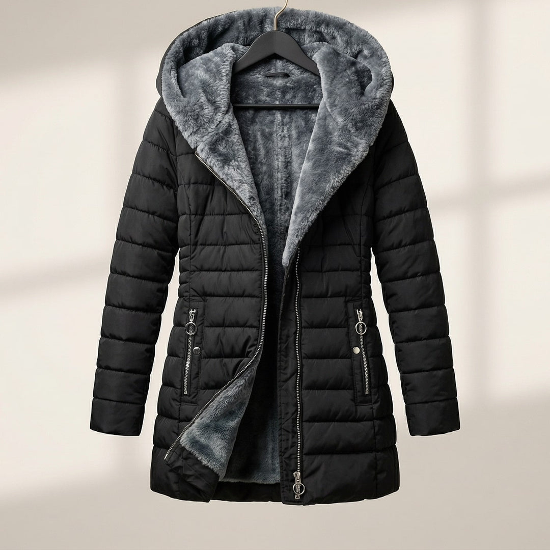 Natalie | Stylish Hooded Puffer Jacket with Plush Lined Hood