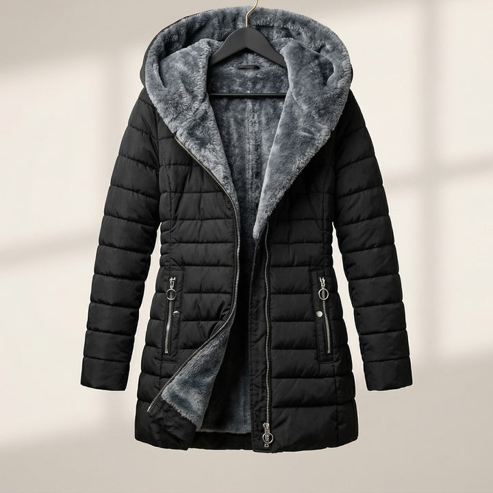 Natalie | Stylish Hooded Puffer Jacket with Plush Lined Hood