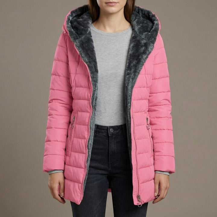 Natalie | Stylish Hooded Puffer Jacket with Plush Lined Hood