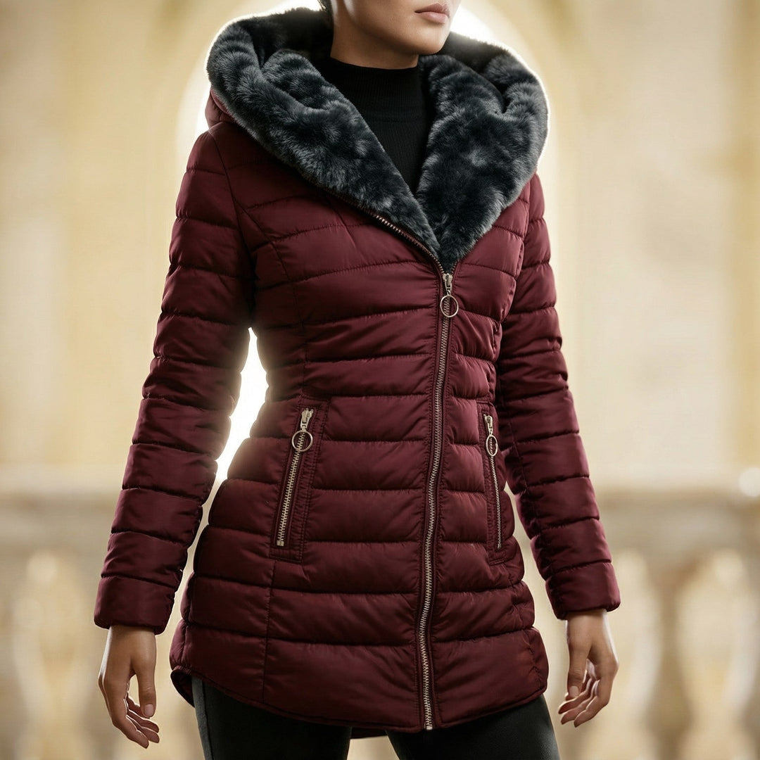 Natalie | Stylish Hooded Puffer Jacket with Plush Lined Hood