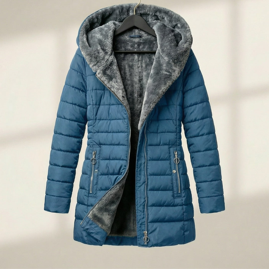 Natalie | Stylish Hooded Puffer Jacket with Plush Lined Hood