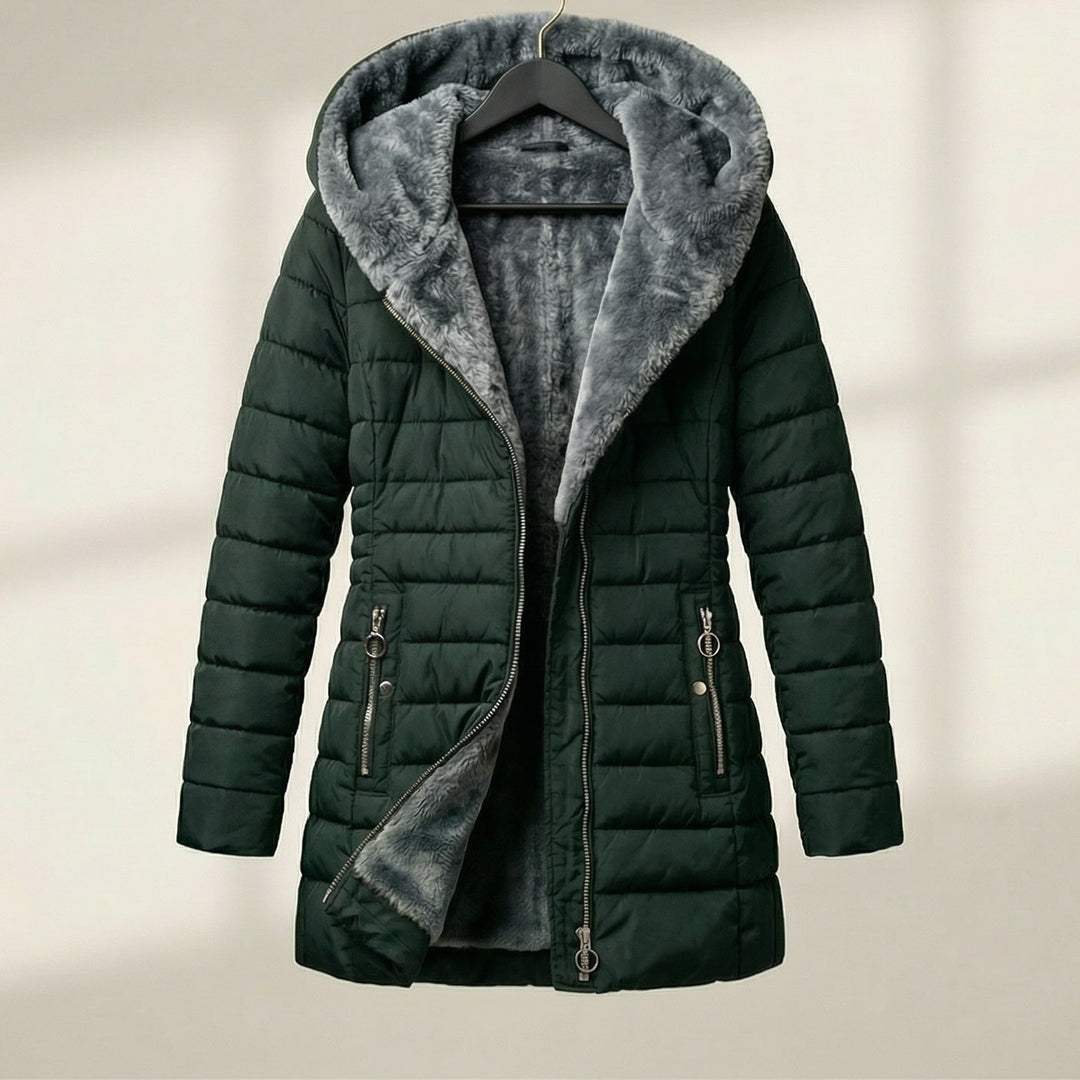 Natalie | Stylish Hooded Puffer Jacket with Plush Lined Hood