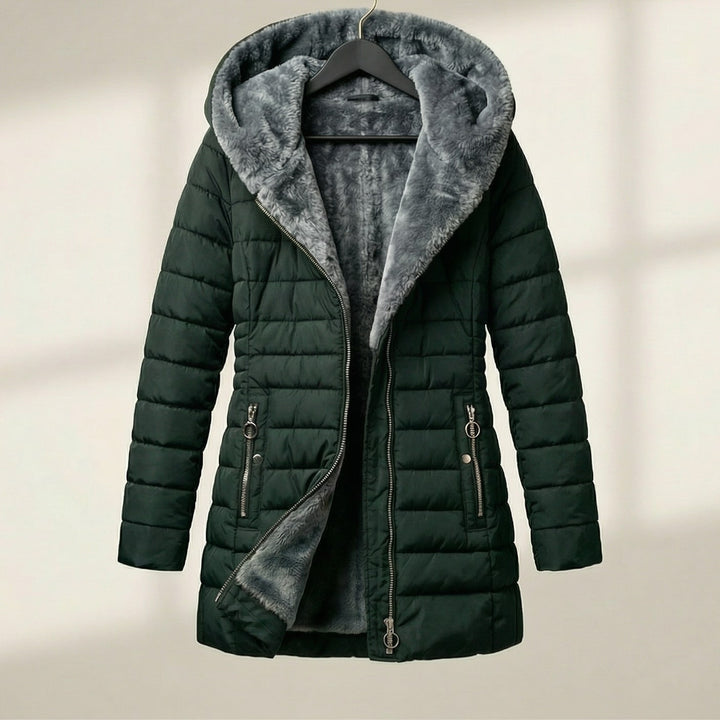 Natalie | Stylish Hooded Puffer Jacket with Plush Lined Hood