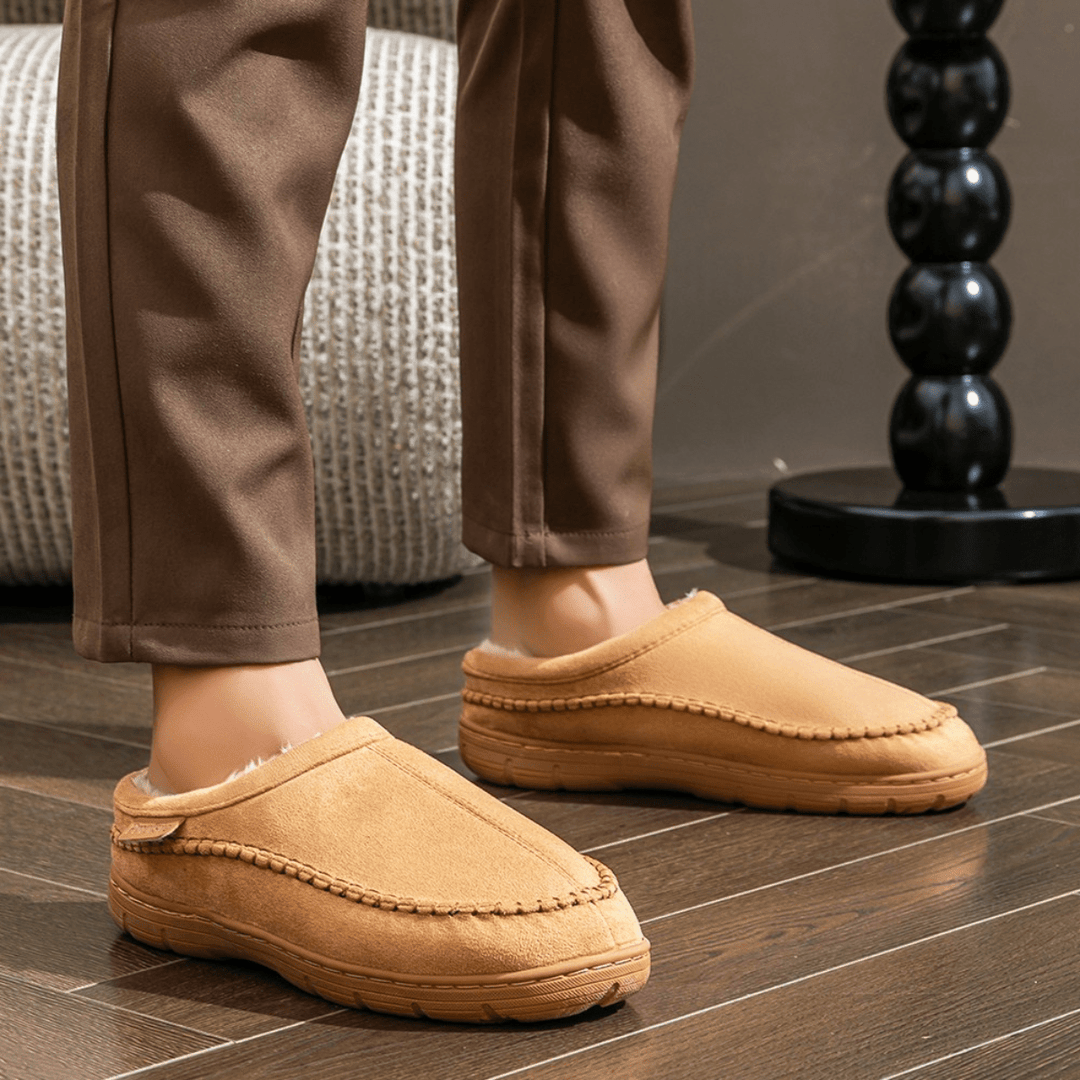 Nicholas | Cozy Plush-Lined Moccasin Mens Slippers
