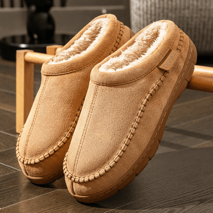 Nicholas | Cozy Plush-Lined Moccasin Mens Slippers