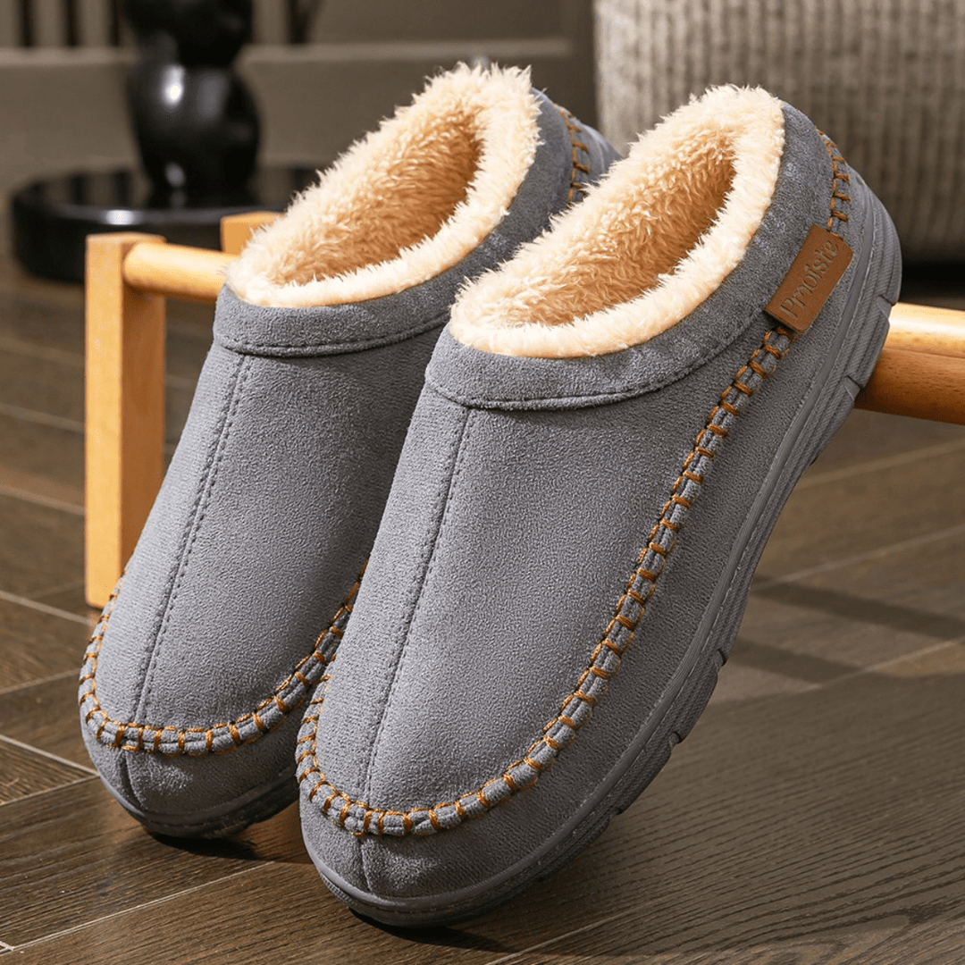 Nicholas | Cozy Plush-Lined Moccasin Mens Slippers