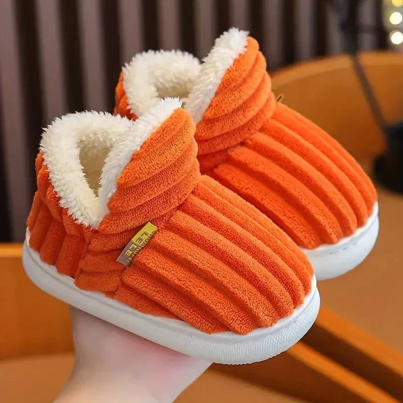 Nicole | Polished Ribbed Slip-On Slippers with Plush Lining