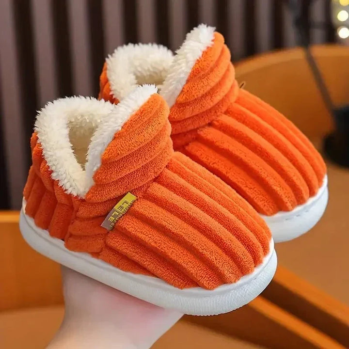 Nicole | Polished Ribbed Slip-On Slippers with Plush Lining