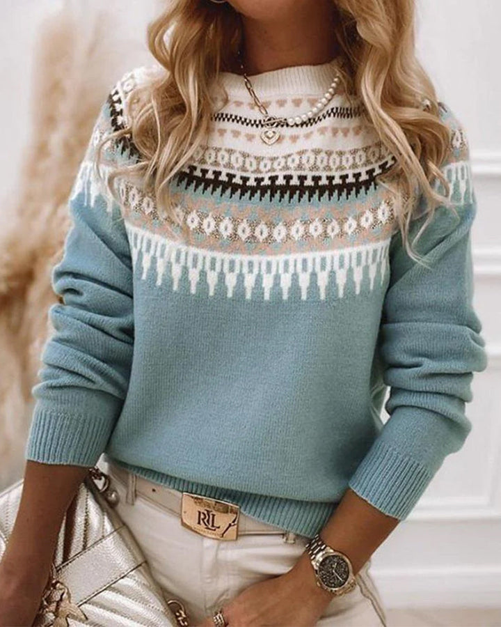 Nicole | Sophisticated Fair Isle Christmas Sweater Women