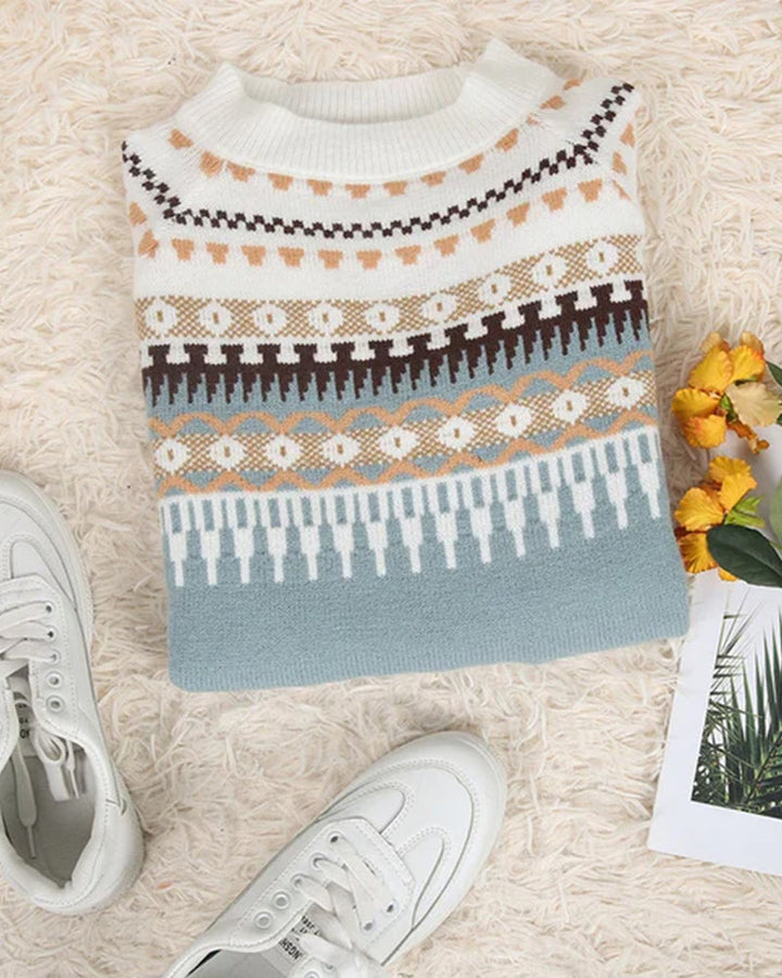 Nicole | Sophisticated Fair Isle Christmas Sweater Women