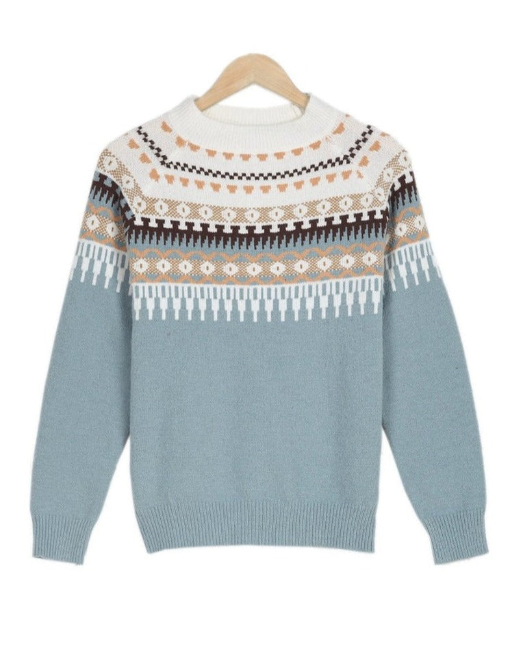 Nicole | Sophisticated Fair Isle Christmas Sweater Women