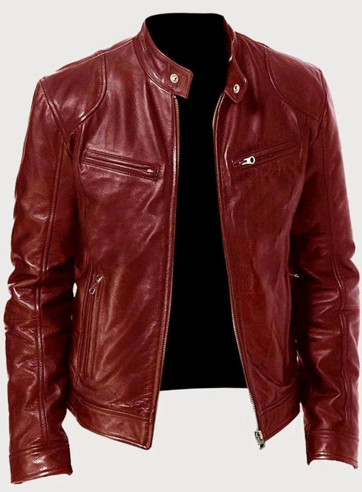 Noah | Chic Zip-Up Moto Leather Jacket