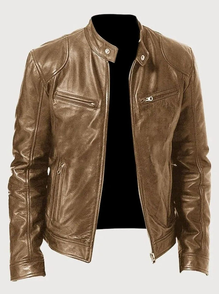 Noah | Chic Zip-Up Moto Leather Jacket