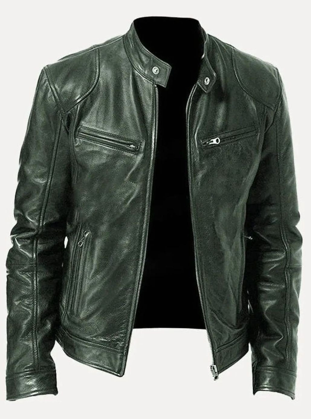 Noah | Chic Zip-Up Moto Leather Jacket