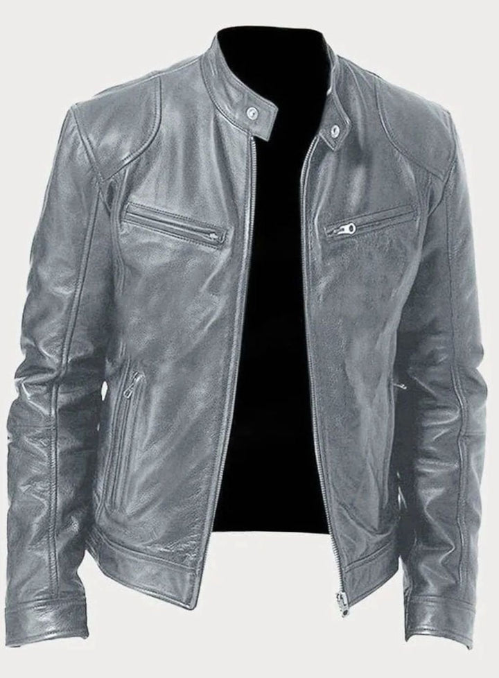 Noah | Chic Zip-Up Moto Leather Jacket