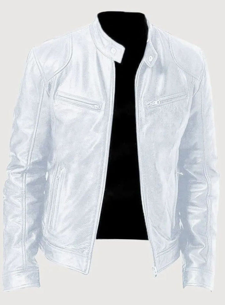 Noah | Chic Zip-Up Moto Leather Jacket