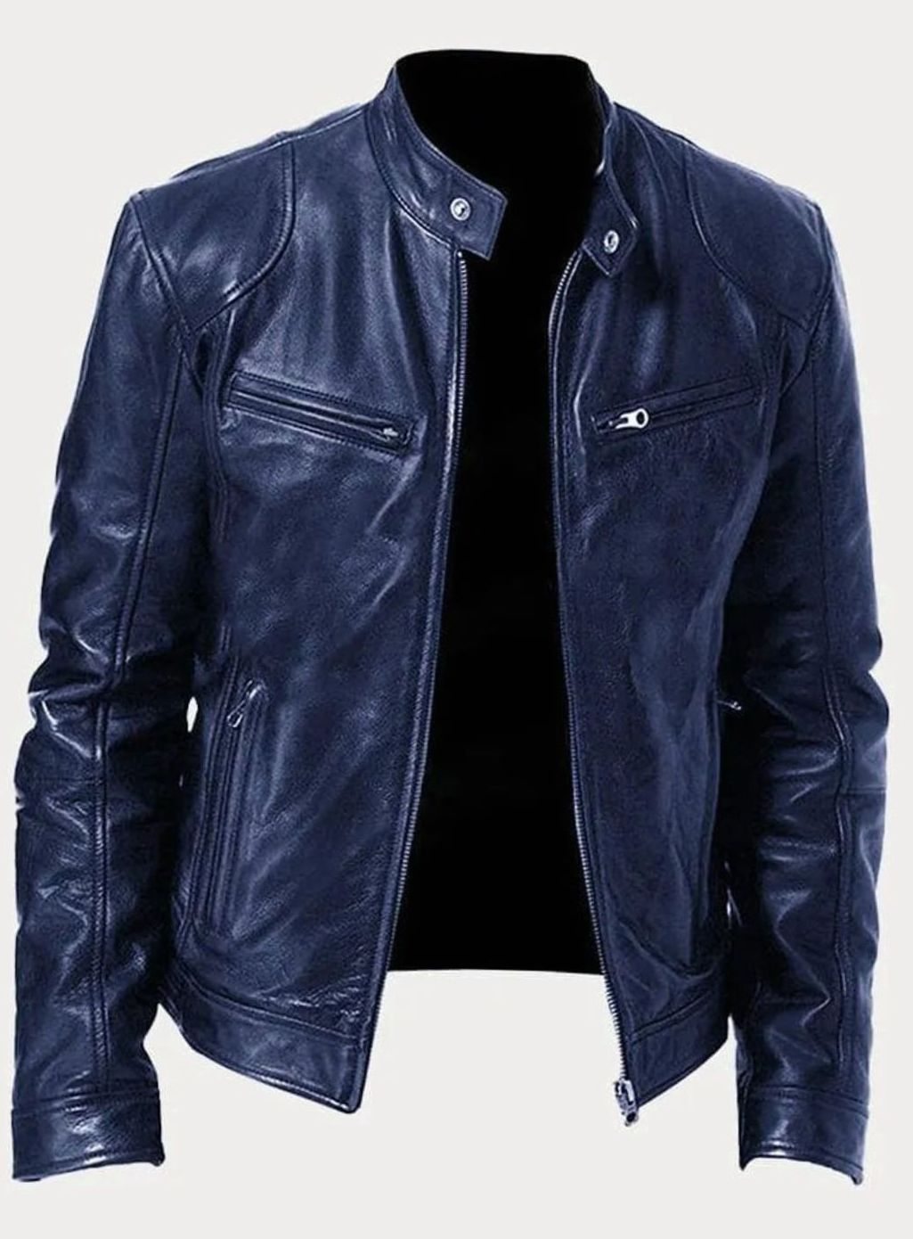 Noah | Chic Zip-Up Moto Leather Jacket