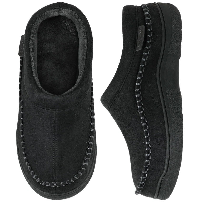 Noah | Plush-Lined Moccasin Mens Slippers