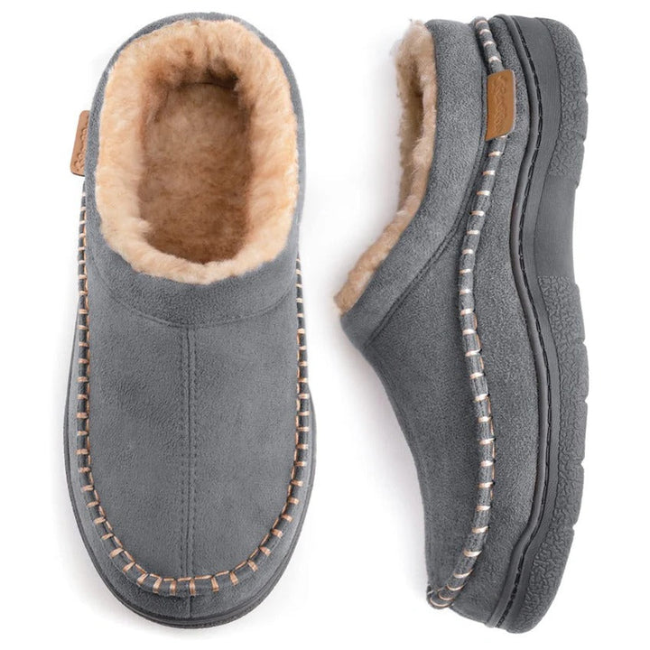 Noah | Plush-Lined Moccasin Mens Slippers