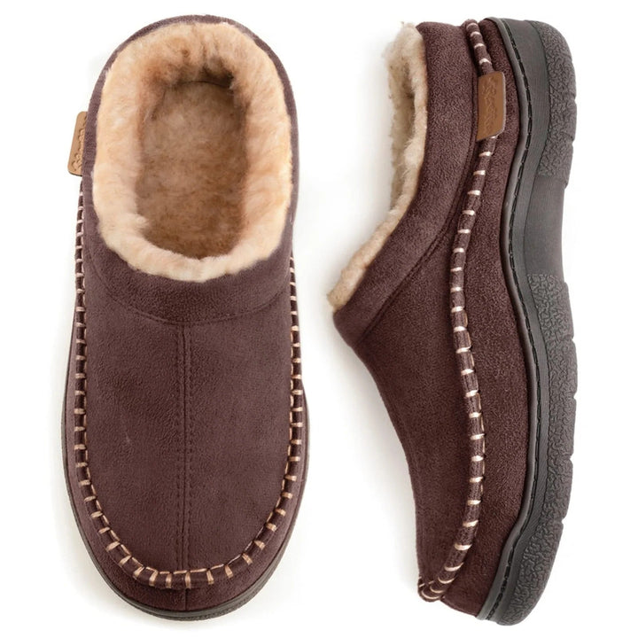 Noah | Plush-Lined Moccasin Mens Slippers