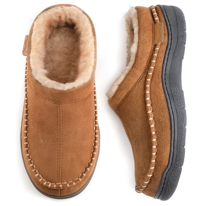 Noah | Plush-Lined Moccasin Mens Slippers