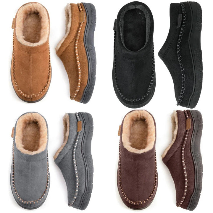 Noah | Plush-Lined Moccasin Mens Slippers