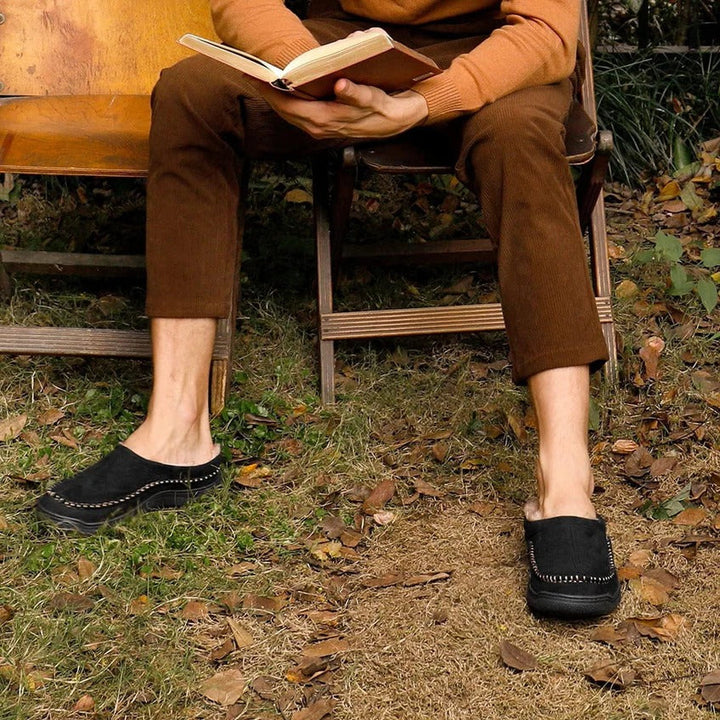 Noah | Plush-Lined Moccasin Mens Slippers