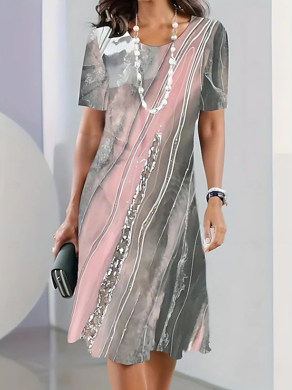 Olivia | Cozy Tie-Dye Holiday Midi Dress