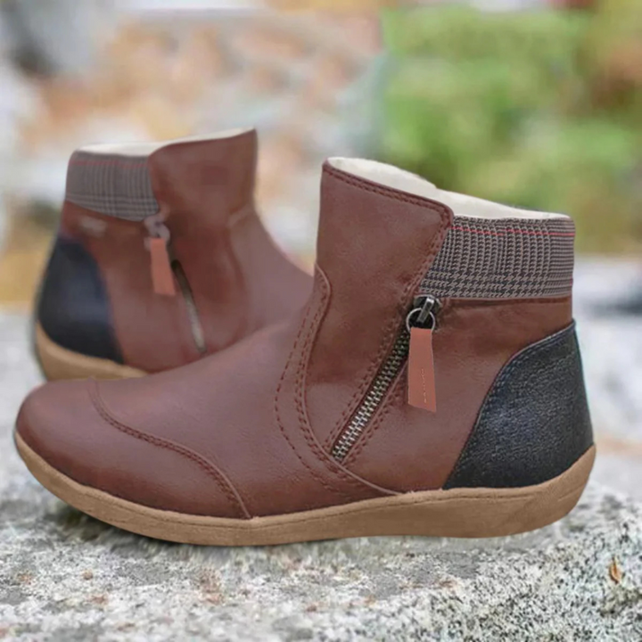 Olivia | Effortless Waterproof Ankle Boots with Zip Detail