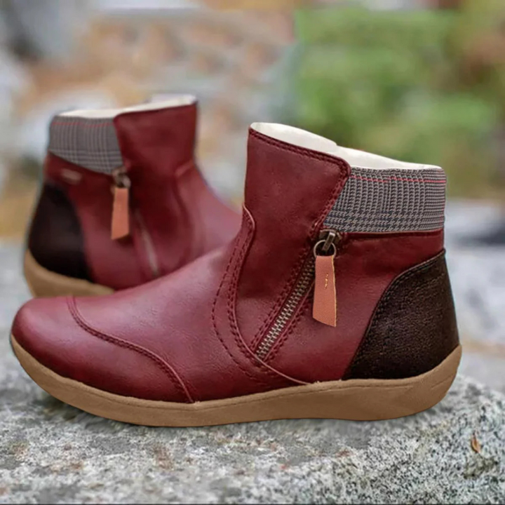 Olivia | Effortless Waterproof Ankle Boots with Zip Detail