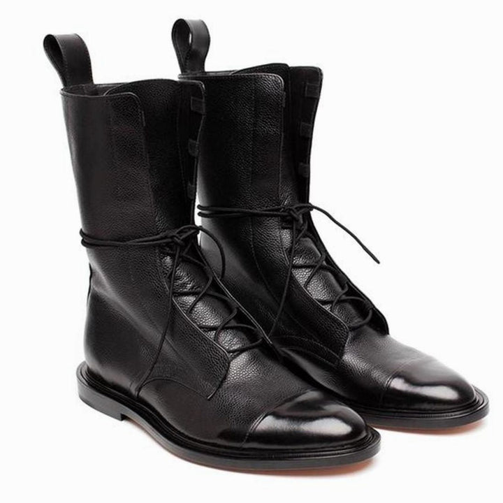 Pamela | Chic Lace-Up Combat Boots for Women Ankle Boots
