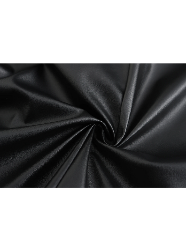 Patrick | Graceful Full-Length Notch Lapel Leather Jacket Trench Coat