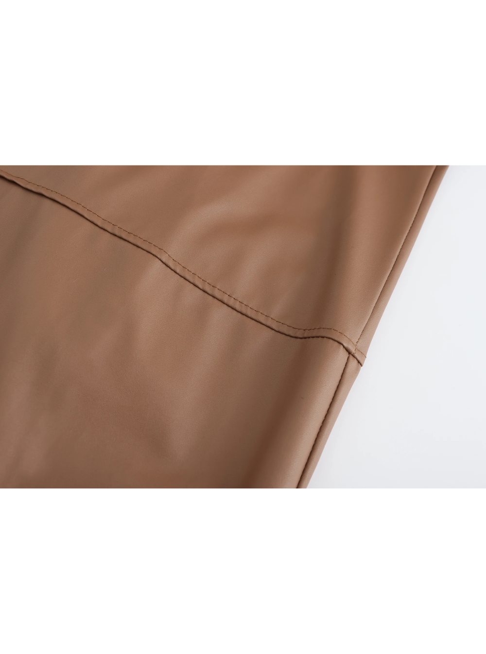 Patrick | Graceful Full-Length Notch Lapel Leather Jacket Trench Coat
