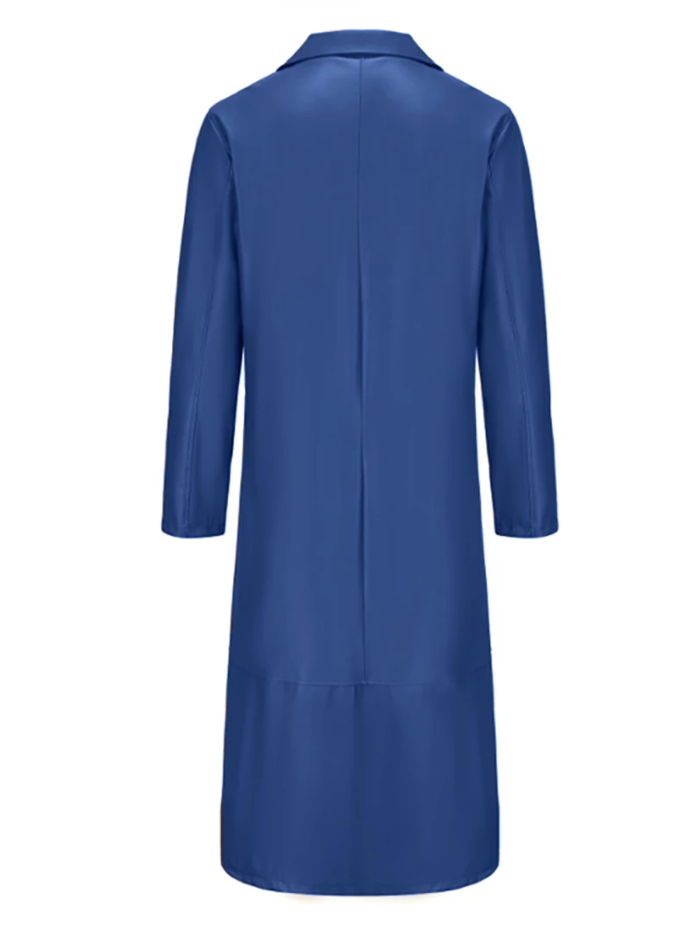Patrick | Graceful Full-Length Notch Lapel Leather Jacket Trench Coat