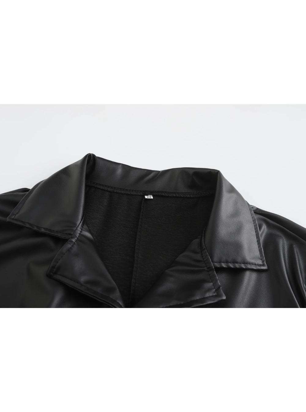Patrick | Graceful Full-Length Notch Lapel Leather Jacket Trench Coat