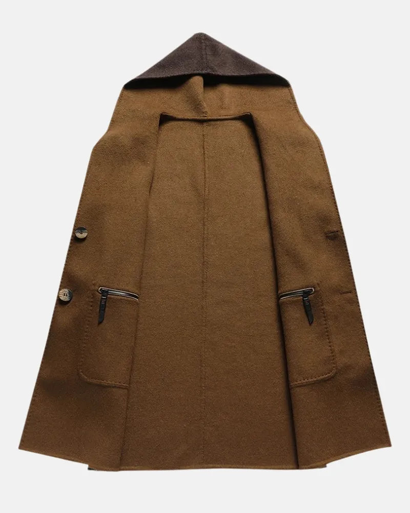 Paul | Elegant Hooded Wool-Blend Winter Coat