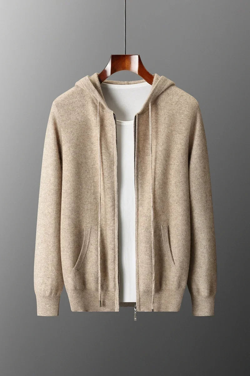 Paul | Full Zip Knit Mens Hoodies