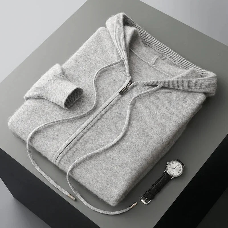 Paul | Full Zip Knit Mens Hoodies