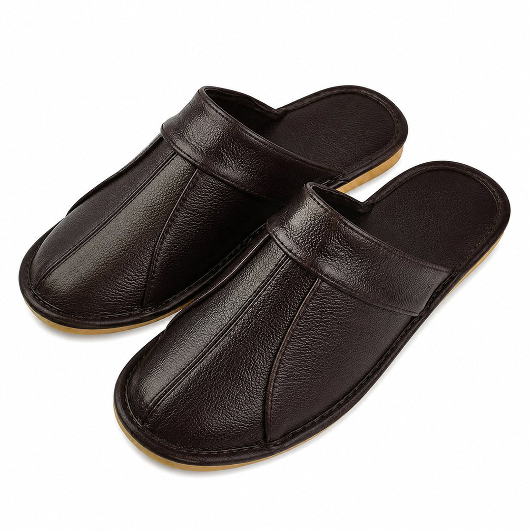 Paul | Polished Slip-On Mule House Slippers