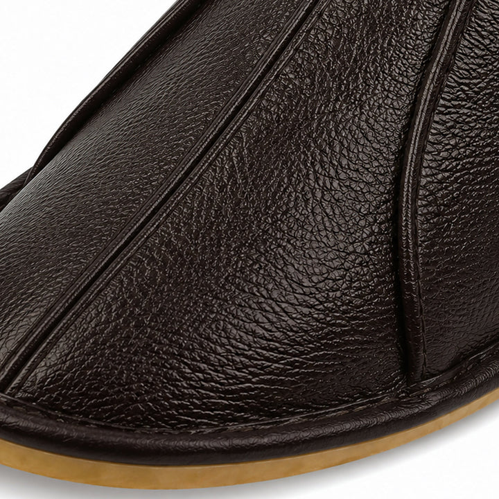 Paul | Polished Slip-On Mule House Slippers
