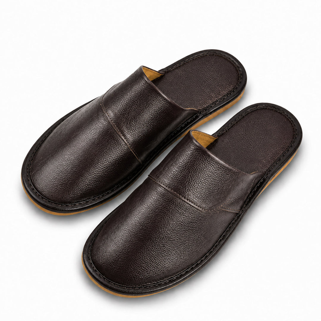Paul | Polished Slip-On Mule House Slippers