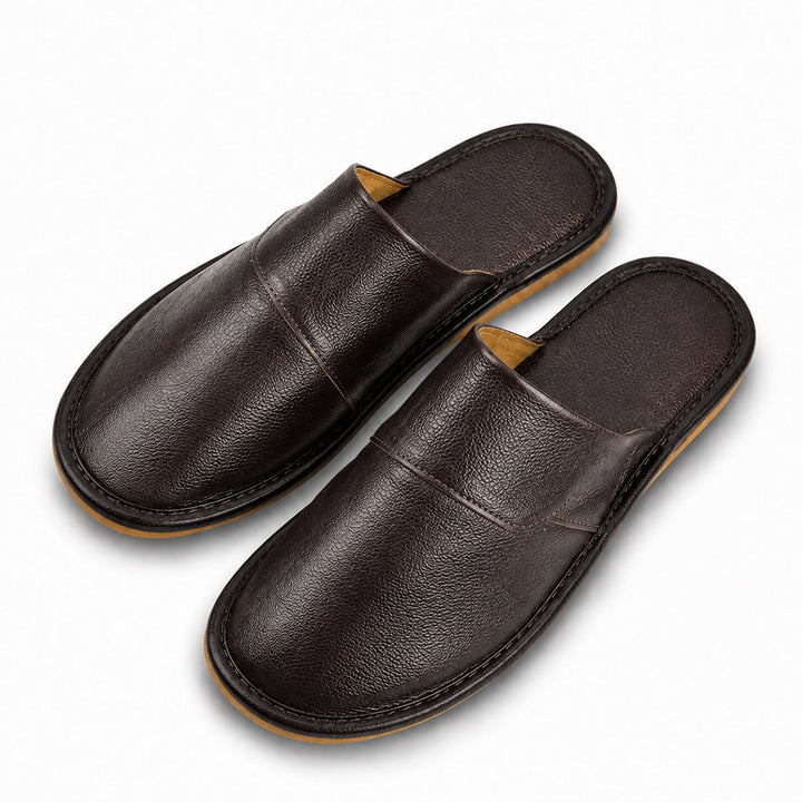 Paul | Polished Slip-On Mule House Slippers