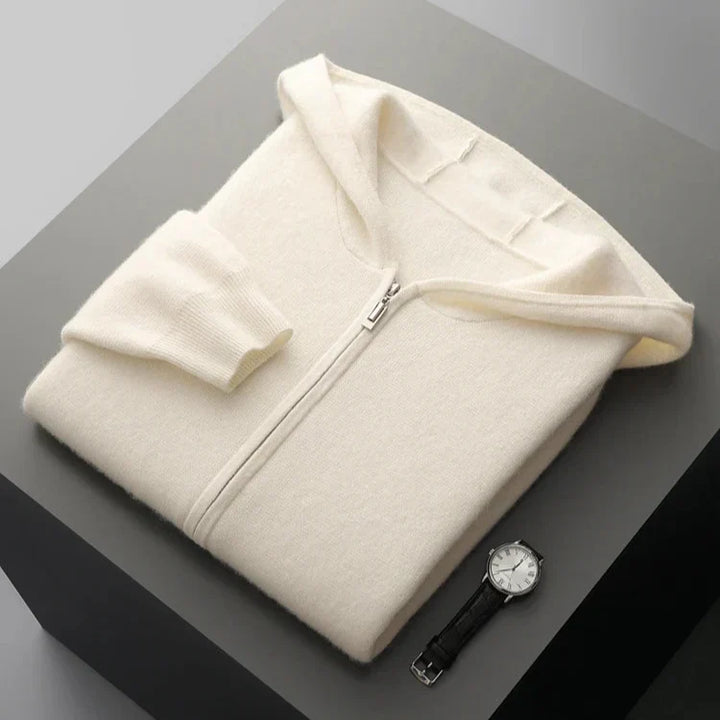 Peter | Classic Full Zip Knit Mens Hoodies