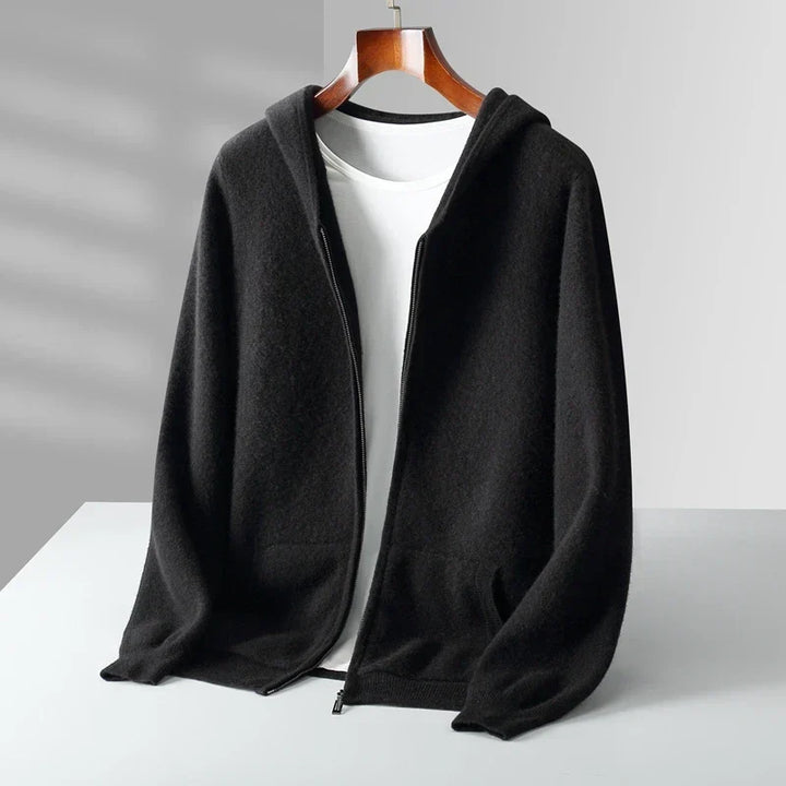 Peter | Classic Full Zip Knit Mens Hoodies